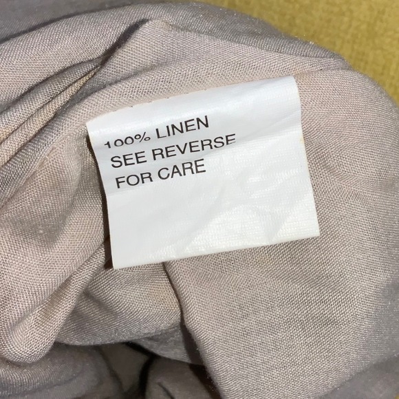 CLEOPATRA 100% Linen A Line Midi Skirt Beige Size L - Picture 3 of 7